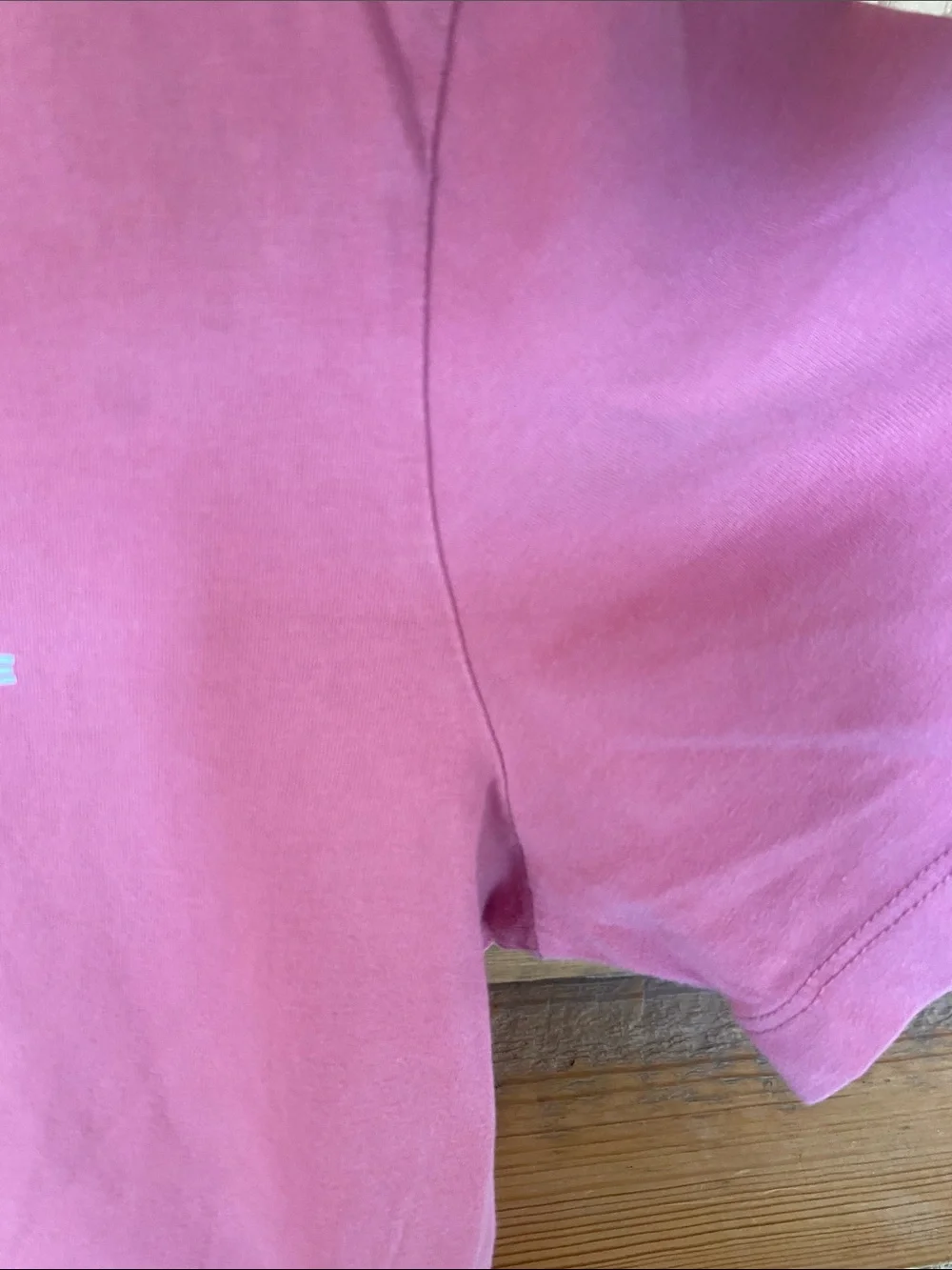Converse Kids Pink Tee with White Logo size large